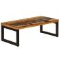 Preview: Couchtisch 100x50x35 cm Altholz und Stahl