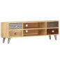 Preview: TV-Ablage 120 x 30 x 40 cm Massivholz Mango