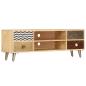 Preview: TV-Ablage 120 x 30 x 40 cm Massivholz Mango