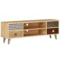 Preview: TV-Ablage 120 x 30 x 40 cm Massivholz Mango