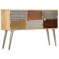Preview: Sideboard 120 x 30 x 75 cm Massivholz Mango