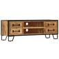 Preview: TV-Regal mit Schubladen 120 x 30 x 40 cm Massivholz Mango