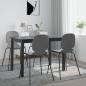 Preview: Esstisch Schwarz 114x71x75 cm Gummiholz Massiv