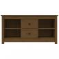 Preview: TV-Schrank Honigbraun 103x36,5x52 cm Massivholz Kiefer