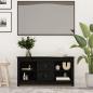 Preview: ARDEBO.de - TV-Schrank Schwarz 103x36,5x52 cm Massivholz Kiefer