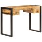 Preview: Schreibtisch mit 2 Schubladen 110 x 50 x 77 cm Mangoholz Massiv
