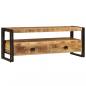 Preview: ARDEBO.de - TV-Schrank 120 x 35 x 45 cm Mangoholz Massiv