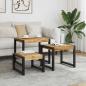 Preview: Satztische 3 Stk. Massivholz Mango