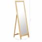 Preview: Standspiegel 48 x 46,5 x 150 cm Massivholz Eiche