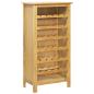 Preview: Weinschrank 56 x 32 x 110 cm Massivholz Eiche