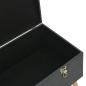 Preview: Hocker mit Stauraum 3 Stk. Dunkelgrau Stoff