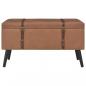 Preview: Hocker mit Stauraum 3 Stk. Braun Kunstleder