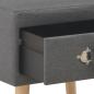 Preview: Nachttisch Dunkelgrau 40 x 35 x 40 Stoff