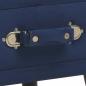 Preview: Nachttisch Blau 40 x 35 x 40 Samt