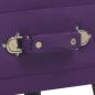 Preview: Nachttisch Dunkelviolett 40 x 35 x 40 Samt