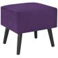Preview: Nachttisch Dunkelviolett 40 x 35 x 40 Samt