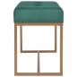 Preview: Bank 80 cm Grün Samt