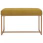 Preview: Bank 80 cm Senfgelb Samt