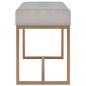 Preview: Bank 80 cm Grau Samt