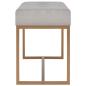 Preview: Bank 80 cm Grau Samt