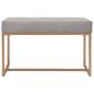 Preview: Bank 80 cm Grau Samt