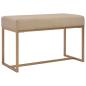 Preview: Bank 80 cm Beige Samt