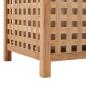 Preview: Wäschekorb 39x39x65 cm Massivholz Walnussholz