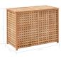 Preview: Wäschekorb 87,5x46x67 cm Massivholz Walnussholz