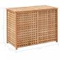 Preview: Wäschekorb 87,5x46x67 cm Massivholz Walnussholz
