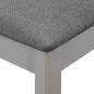 Preview: Esszimmerstühle mit Polstern 4 Stk. Grau Massivholz
