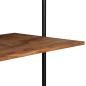 Preview: Wandschreibtisch 90 x 40 x 170 cm Massivholz Akazie