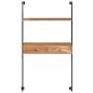 Preview: Wandschreibtisch 90 x 40 x 170 cm Massivholz Akazie