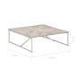 Preview: Couchtisch 110 x 110 x 36 cm Massivholz Mango
