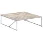 Preview: Couchtisch 110 x 110 x 36 cm Massivholz Mango