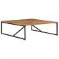 Preview: Couchtisch 110 x 110 x 36 cm Massivholz Akazie