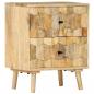 Preview: ARDEBO.de - Nachttisch 40x30x50 cm Massivholz Mango