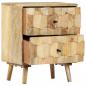 Preview: Nachttisch 40x30x50 cm Massivholz Mango