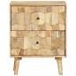 Preview: Nachttisch 40x30x50 cm Massivholz Mango