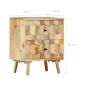 Preview: Nachttisch 40x30x50 cm Massivholz Mango