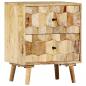 Preview: Nachttisch 40x30x50 cm Massivholz Mango