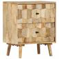 Preview: Nachttisch 40x30x50 cm Massivholz Mango