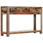 Preview: Konsolentisch mit 3 Schubladen 120x30x75 cm Massivholz