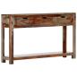 Preview: Konsolentisch mit 3 Schubladen 120x30x75 cm Massivholz
