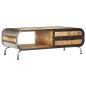 Preview: Couchtisch 100 x 50 x 35 cm Mango-Massivholz