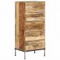 Preview: Kommode 45 x 35 x 106 cm Mango-Massivholz