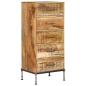 Preview: Kommode 45 x 35 x 106 cm Mango-Massivholz