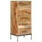 Preview: Kommode 45 x 35 x 106 cm Mango-Massivholz