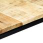 Preview: Esstisch 140 x 70 x 75 cm Massives Raues Mangoholz