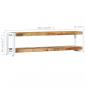 Preview: TV-Schrank 150 x 30 x 40 cm Massivholz Mango 