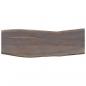 Preview: Konsolentisch Grau 115 x 35 x 76 cm Massivholz Akazie und Eisen